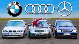 BMW v Mercedes v Audi £1000 DRAG RACE [upl. by Chita827]