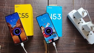 Realme C55 vs Narzo N53 Battery Drain Test amp Charging Test [upl. by Obrien]