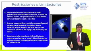 Restricciones o limitaciones del proyecto [upl. by Nottnerb15]