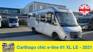 Carthago chic eline 61 XL LE on Mercedes Sprinter Model 2021  english roomtour [upl. by Sugihara]