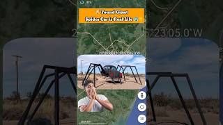 🤯 Found Giant Spider car is Real Life On Google Map And Google Earth 🌎 shorts shortsfeed viral [upl. by Olen]