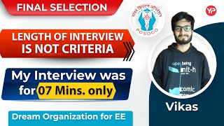 Even 7 minutes Interview can give you selection  Vikas Final selection in POSOCO through GATE 2022 [upl. by Atalya]