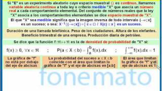 Variable aleatoria continua Función de densidad de probabilidad [upl. by Maurie]