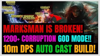 NEW SSSTier Marksman Lightning ZEUS Build 1200 Corruption GOD MODE  Last Epoch 10 [upl. by Araed276]