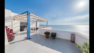 APIV0596 Stunning first line beach top floor with 360 degrees sea views VERA PLAYA [upl. by Enilarak546]