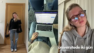 bilgisayar mühendisliği öğrencisinin üniversitede iki günü 💌👩🏼‍💻☕️ vlog [upl. by Connors499]