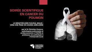 Le mésothéliome pleural malin  vers une prise en charge améliorée [upl. by Naga]