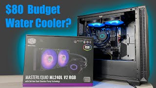 Cooler Master 80 ML240L V2 RGB Liquid Cooler Review [upl. by Anglo]