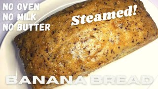 STEAMED BANANA CAKE  Super Soft and Delicious Banana Bread Recipe  Pinasarap [upl. by Notsahc497]