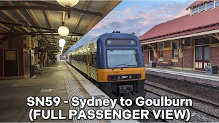 Sydney to Goulburn by Train  FULL PASSENGER VIEW [upl. by Nida]