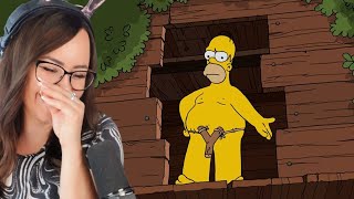 The Simpsons Funniest Moments 😂  Bunnymon REACTS [upl. by Radie]