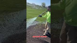 This is hydroseeding planting seed shorts [upl. by Ardella57]