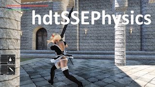 【Skyrim SE】HDT SMP で yundao hdt hair をﾕﾗﾕﾗさせてみた【hdtSSEPhysics】 [upl. by Leiria348]