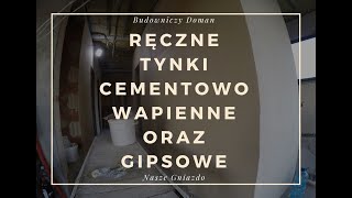 Ręczne tynki cementowowapienne oraz tynki gipsowe [upl. by Brooking]