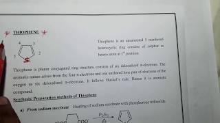 Thiophene  Synthesis Reactions and Medicinal uses [upl. by Ahsiemat911]