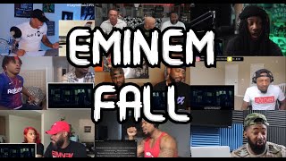 REACTORS GOING CRAZY  EMINEM  FALL  UNCUT REACTION MASHUPCOMP [upl. by Trainer]