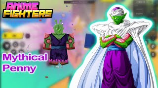 Roblox  mythical pity penny unlocking in noomek village 😍  Anime fighters simulator  piccolo [upl. by Deering286]