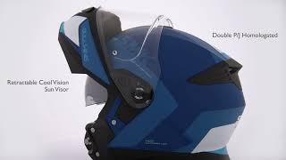 SMK Gullwing Kresto Flipup Helmet for Two Wheelers [upl. by Notsreik411]