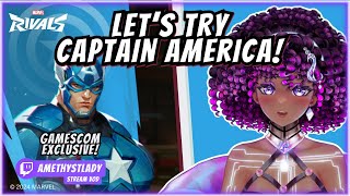 He Is AWESOME Captain America  Marvel Rivals Gameplay [upl. by Naoj]