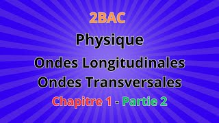 2BAC  Physique Ch1  Ondes LongitudinalesOndes Transversales  Partie 2 [upl. by O'Hara80]