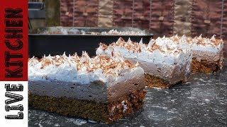 Πάστα Ταψιού με Πραλίνα 3  Praline cake recipes Live Kitchen [upl. by Billie]