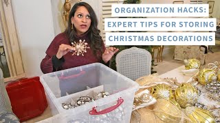 Organization Hacks  Expert Tips For Storing Christmas Decorations  Amitha Verma [upl. by Onitsuaf]