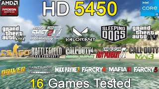 HD5450 in 2023  16 Games Tested  HD5450  i5 3470 Gaming [upl. by Grishilde]