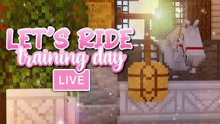 LETS RIDE Training Day 🔴 Peachys Pixel Place Gameplay MC Server [upl. by Kentigera]