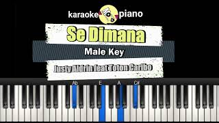 Se Dimana  Karaoke  Justy Aldrin Feat Toton Caribo [upl. by Hashum]