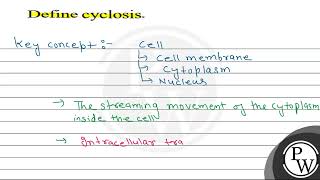 Define cyclosis \ \mathrmP \ [upl. by Aisa]