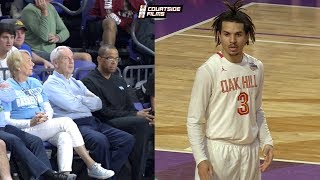 Cole Anthony JUMPS OVER Defender with UNC Roy Williams Sitting Courtside [upl. by Padraic]