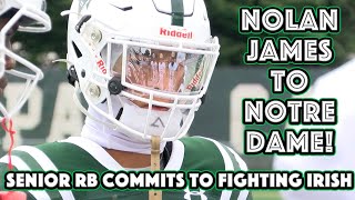 Nolan James Commits to Notre Dame  DePaul Catholic NJ RB  Class of 2025 [upl. by Haorbed]