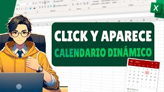 Como Hacer un CALENDARIO en Excel que al dar clic en una celda aparezca y se pueda seleccionar fecha [upl. by Ester]