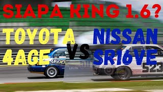 Toyota SEG 4AGE VS Nissan Sentra SR16ve [upl. by Knobloch]