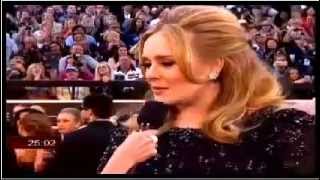 Adele Interview Oscars 2013  85th Academy Awards [upl. by Arised313]