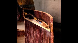 Turn a Wine Barrel into an Awesome Mini Bar CanIComeWithYou [upl. by Bertina]