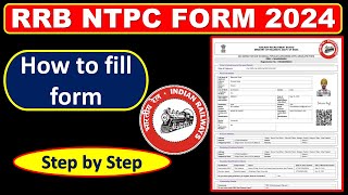 How to apply RRB NTPC form 2024Graduate Level Form fill step by step [upl. by Fini]