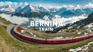 Switzerland Most beautiful Panorama Train CHUR Switzerland to TIRANO Italy 🇨🇭4K [upl. by Odnomor265]