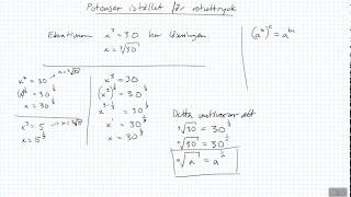 Matematik 1b och 1c Potenser istället för rotuttryck [upl. by Crowns]