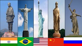 Top 10 Tallest Statues In The World [upl. by Nosned445]