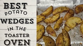 Crispy Potato Wedges Easy Toaster Oven Recipe burlapali asmrcooking [upl. by Tyra]