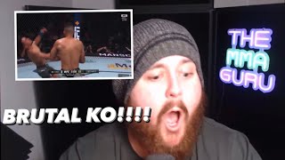 MMA Guru reacts to Rob Font knocking out Adrian Yanez [upl. by Dnanidref321]