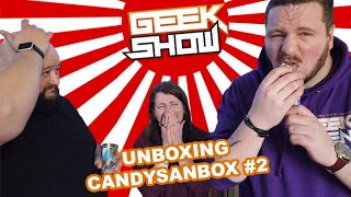 CandysanBox 2  Unboxing et dégustation de la box de Janvier 2021 Geek Show [upl. by Purse967]