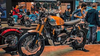 8 New Best Scrambler Motorcycles For 2022 at Eicma [upl. by Suedama]