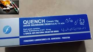 Quench Cream Effective For Burn Case And Wound [upl. by Atsirak]