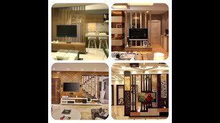 Living Room Partition Wall Design with Tv Stand  Tv Cabinets for Room Divider Ideas Tv Unit Design [upl. by Gerdeen]