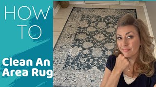 EASY STEPS How to Clean An Area Rug [upl. by Ellett]