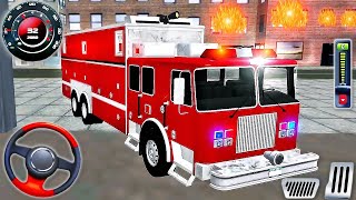 Jugando con Camión de Bomberos  Real Fire Truck Driving Simulator  Juegos Android [upl. by Notlew573]