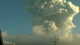 Soufriere Hills Volcano Montserrat Venting  October 6 2009 [upl. by Lydnek703]