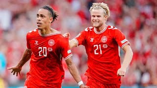 Yussuf Poulsen Bicycle Goal vs Serbia Denmark vs Serbia Highlights Uefa Nations League 2024 [upl. by Chet]